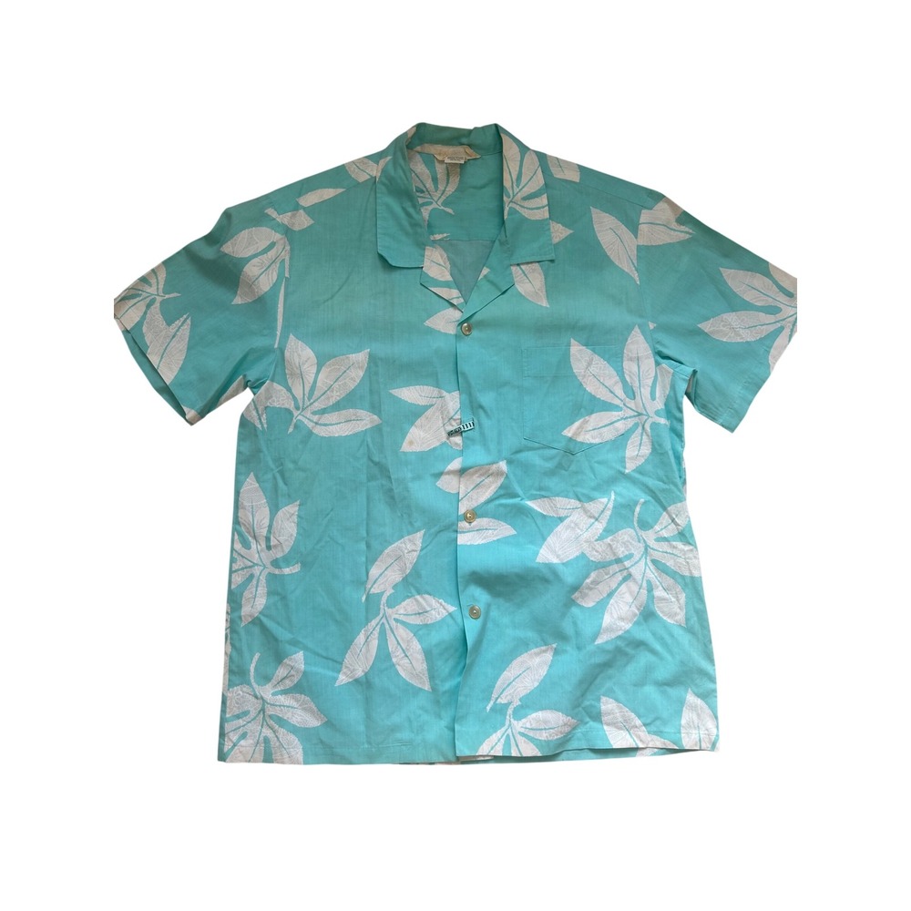 Maaji Cropped Rash‎ Guard Long Sleeve Palm Print Beach Swim Top Size L